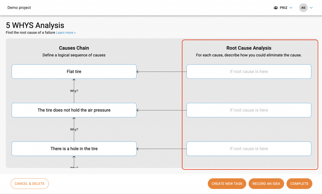 Root cause analysis