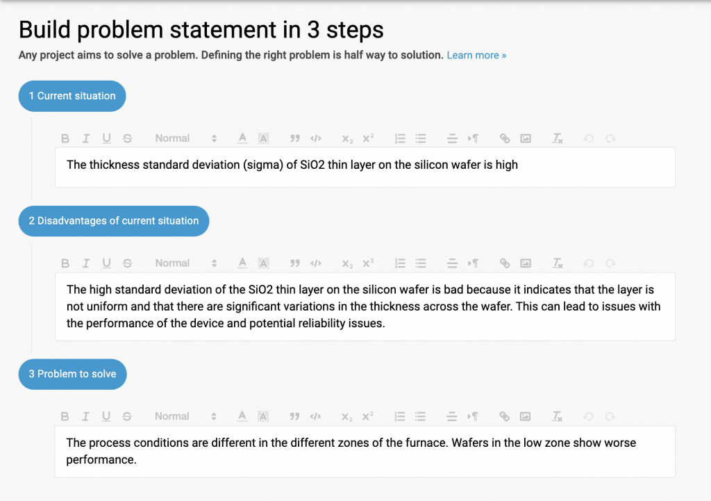 Problem statement