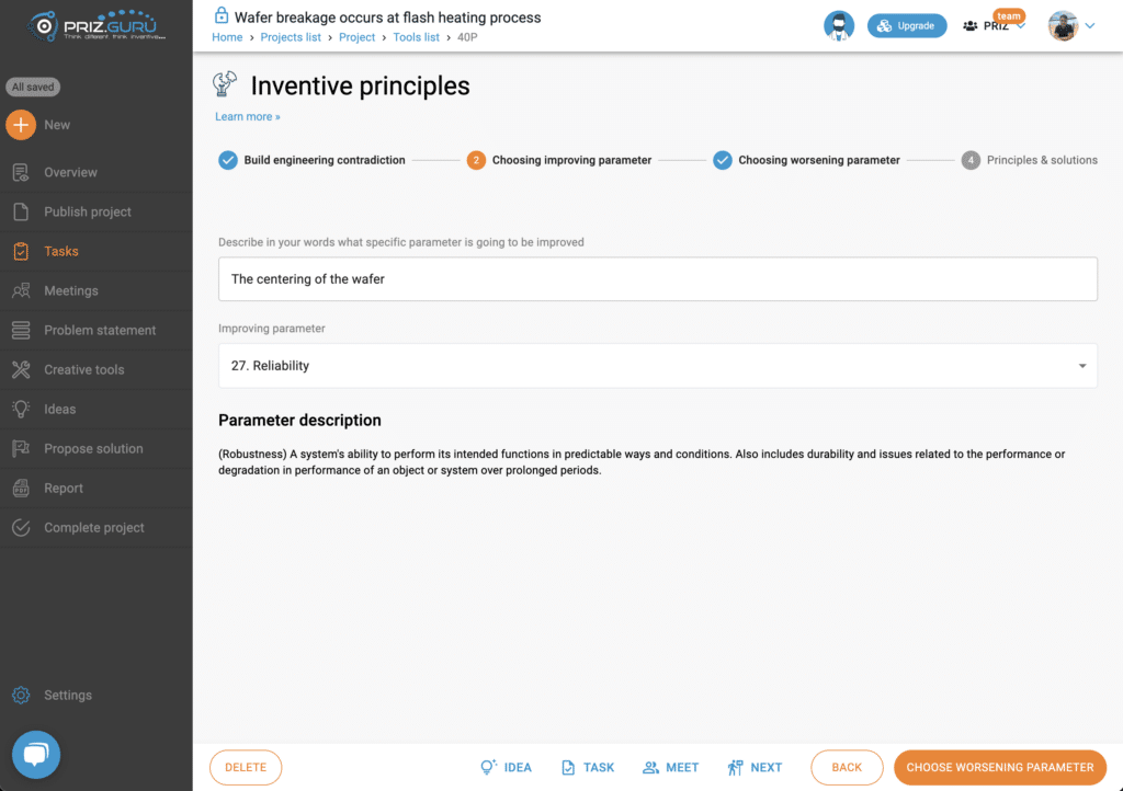 Improving parameter in 40 Inventive principles | PRIZ Guru