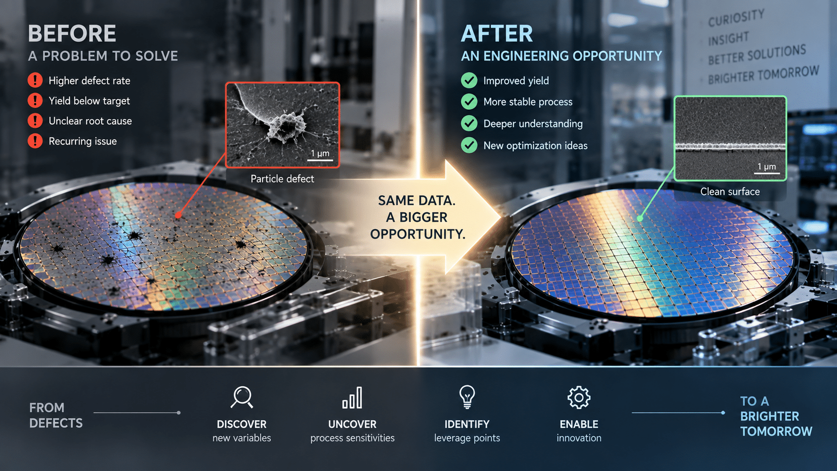 Scattered semiconductor evidence shaped into an Engineering Opportunity represented as a PRIZ Problem Candidate.
